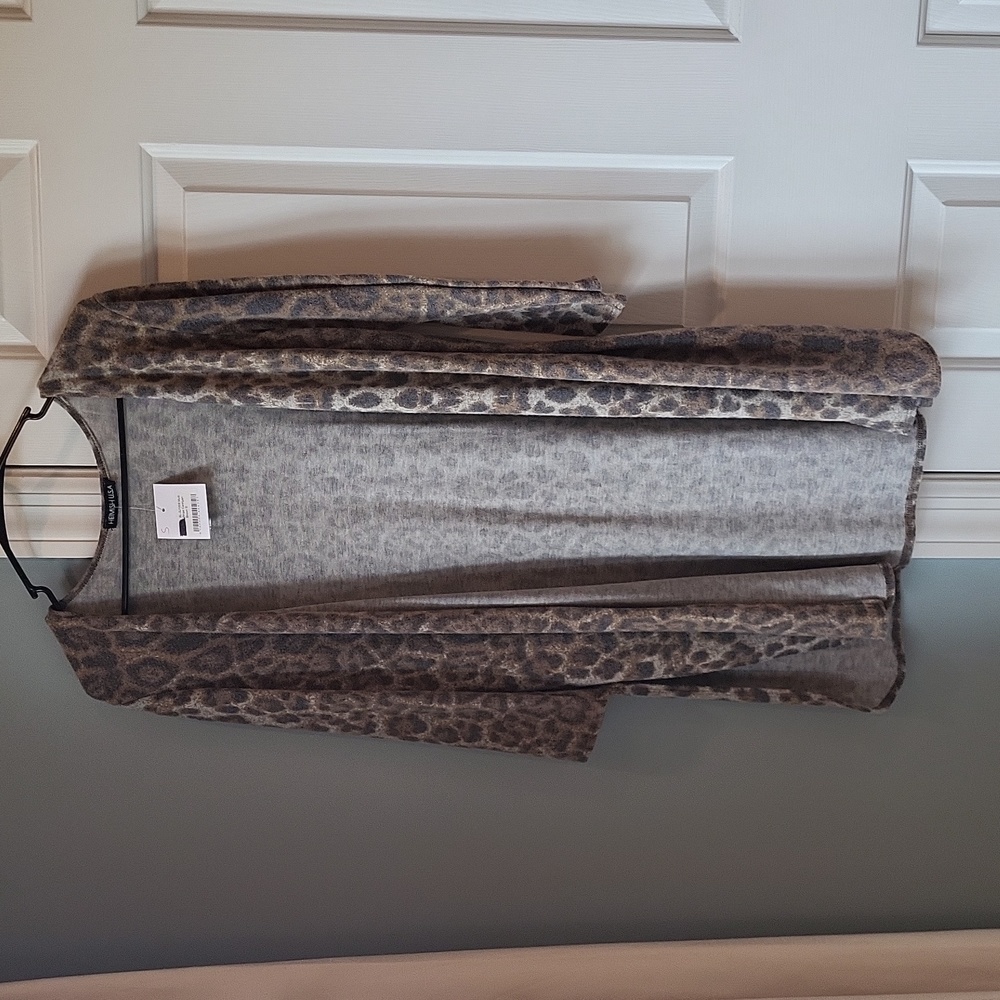 NWT Animal Print Long Cardigan